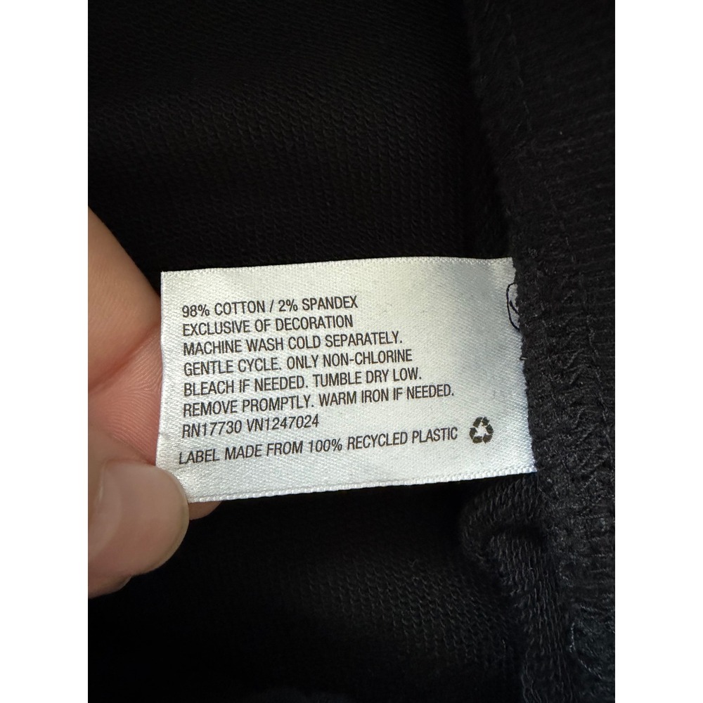 JoyLab Womens Black High-Rise Tapered Fleece Joggers XS Drawstring Pockets - Picture 4 of 10